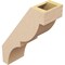 Ekena Millwork 5-inch W x 12-inch D x 16-inch H Valencia Rough Cedar Woodgrain TimberThane Knee Brace, Primed BRCUR05X12X16VALRCPR - alternate 2